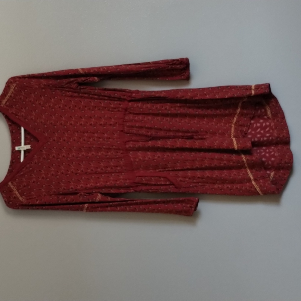 Mountain Khakis Red boho dress high-low hem